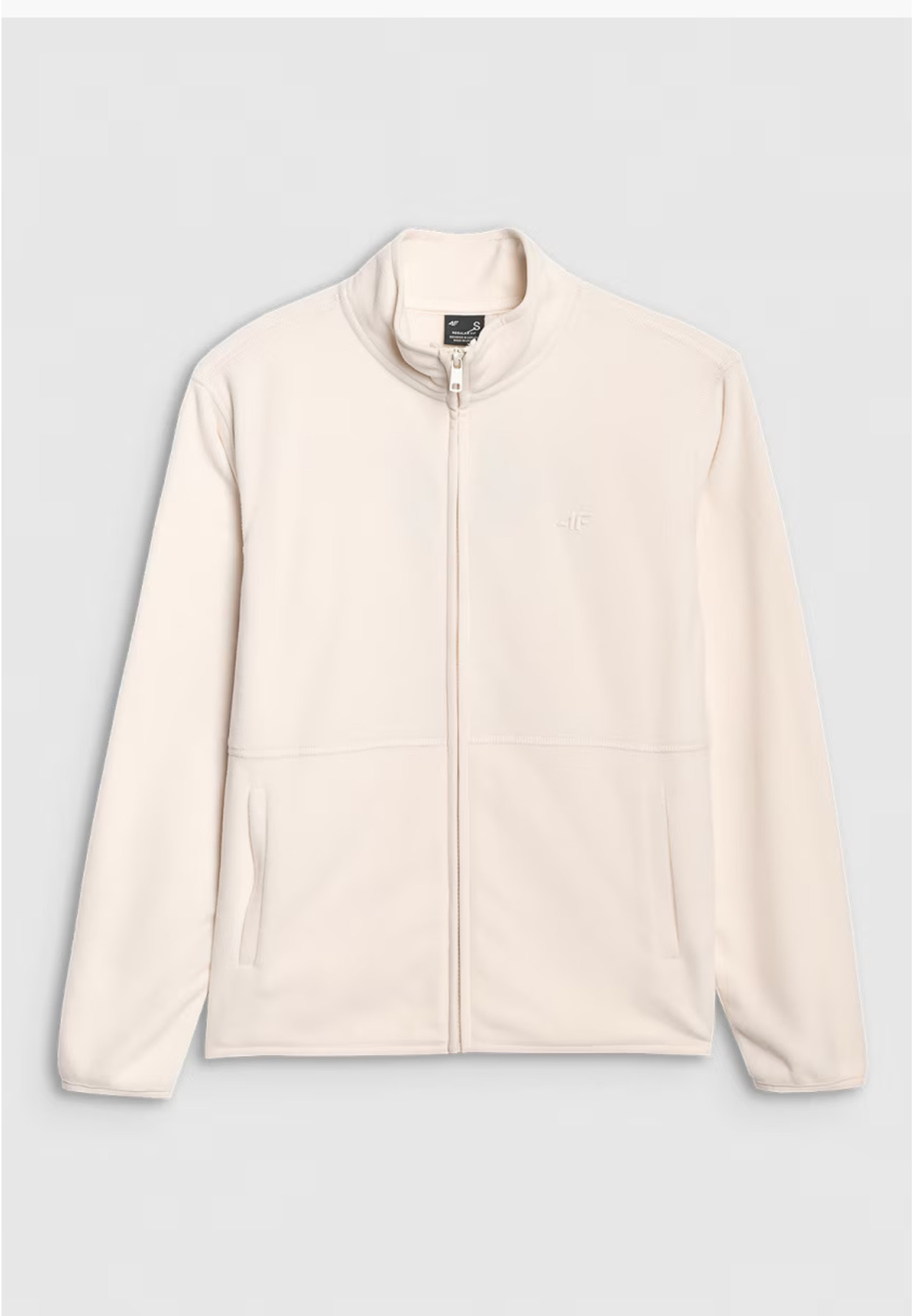 Polar Damski 4F Bluza Ze Stójką Regular Kremowy 4FWMM00TFLEF314