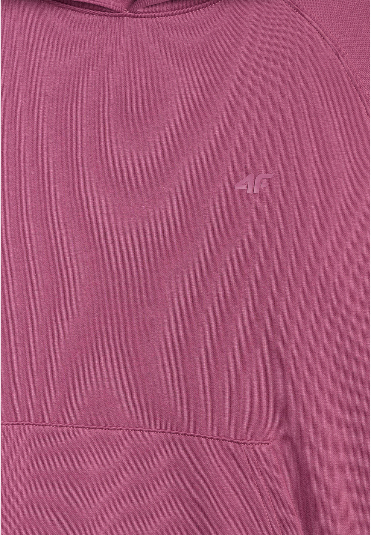 Bluza Damska 4F Dresowa Sportowa Nierozpinana Z Kapturem Burgundowa 4FWAW25TSWSF1976