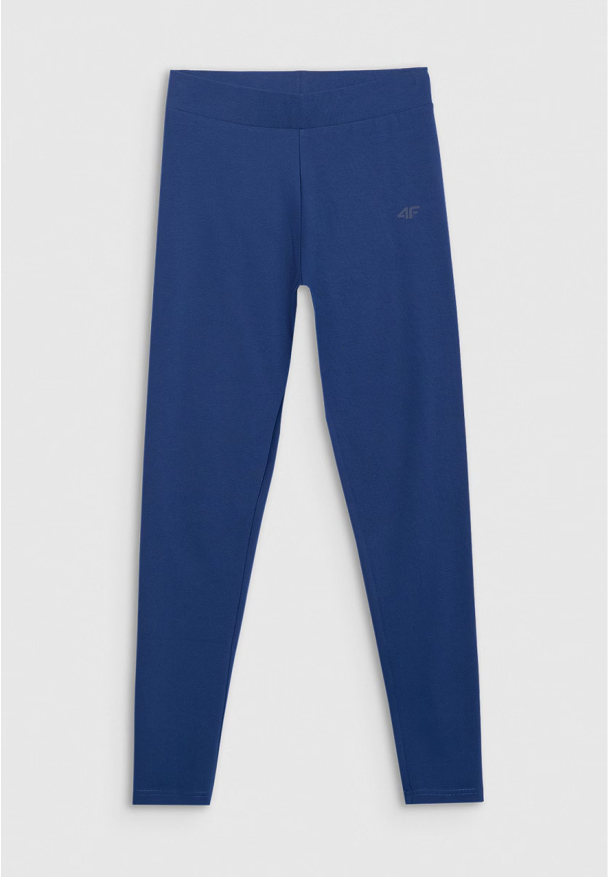 Legginsy Damskie 4F Spodnie Dzianinowe z wysokim stanem Granatowe 4FWMM00TTIGF195