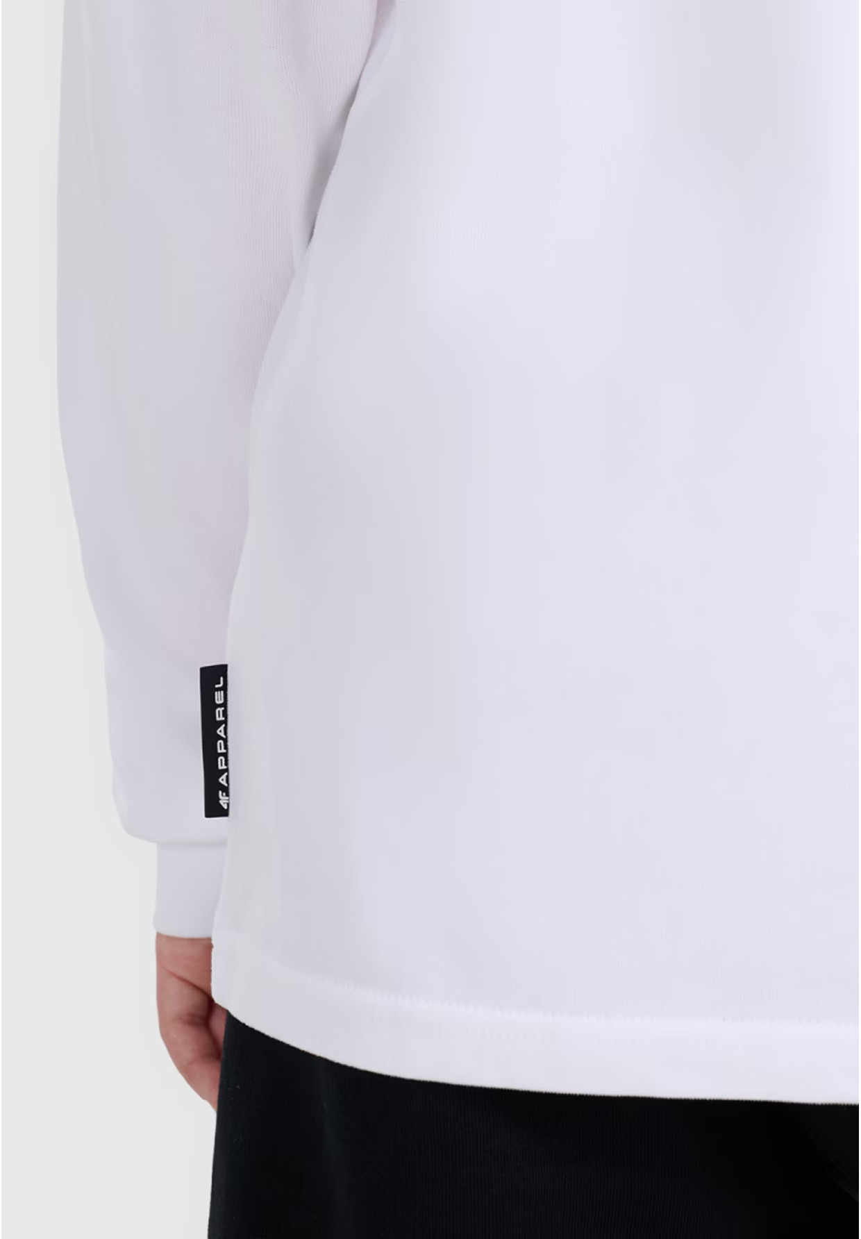 Longsleeve Chłopięcy 4F Regular Bluzka z kołnierzykiem Biała 4FJWAW25TLONM483