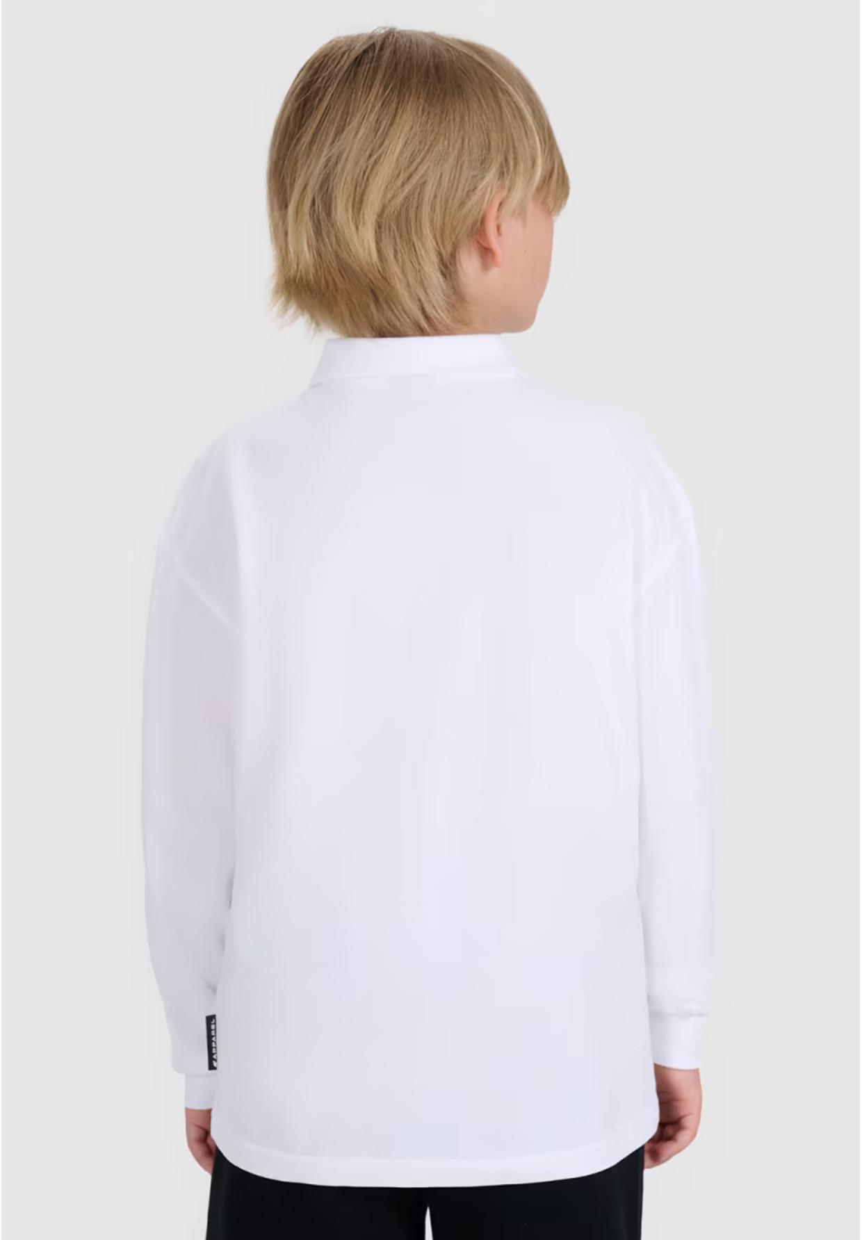 Longsleeve Chłopięcy 4F Regular Bluzka z kołnierzykiem Biała 4FJWAW25TLONM483