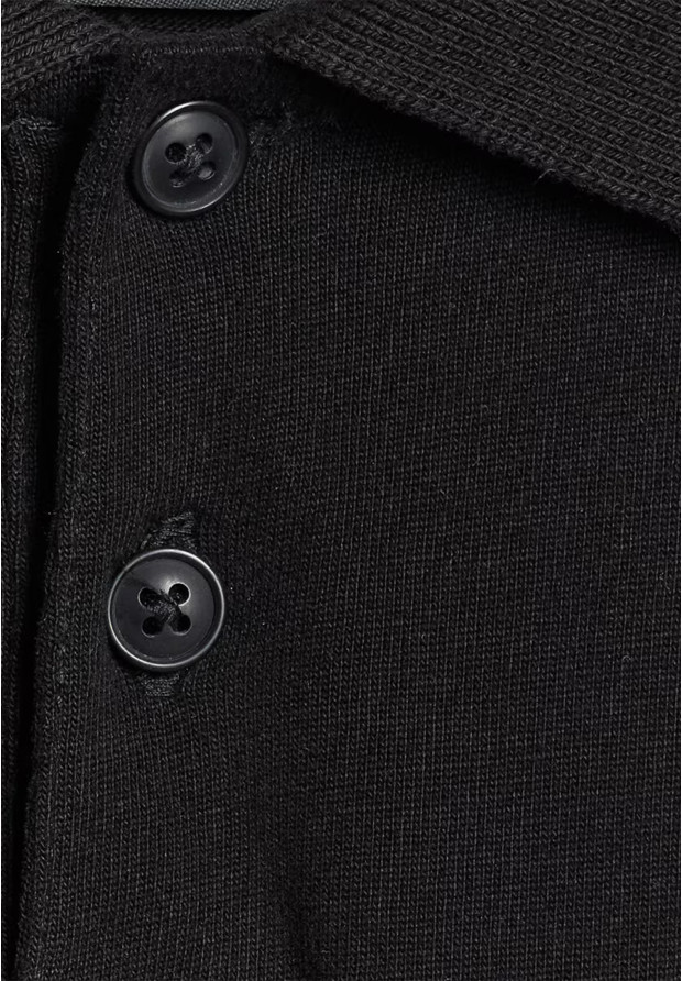 Longsleeve Chłopięcy 4F Regular Bluzka z kołnierzykiem Czarna 4FJWAW25TLONM483