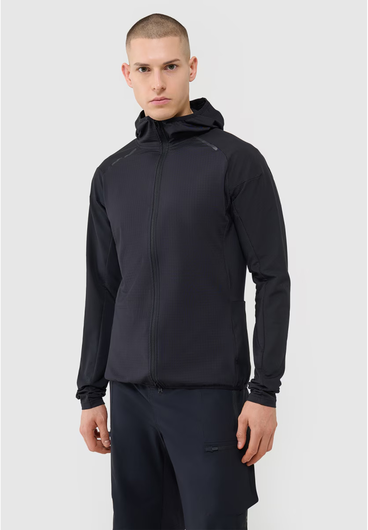 Bluza Męska Rowerowa 4F Szybkoschnąca Sportowa Czarna 4FWSS25TFSWM483