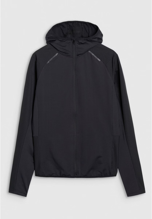 Bluza Męska Rowerowa 4F Szybkoschnąca Sportowa Czarna 4FWSS25TFSWM483
