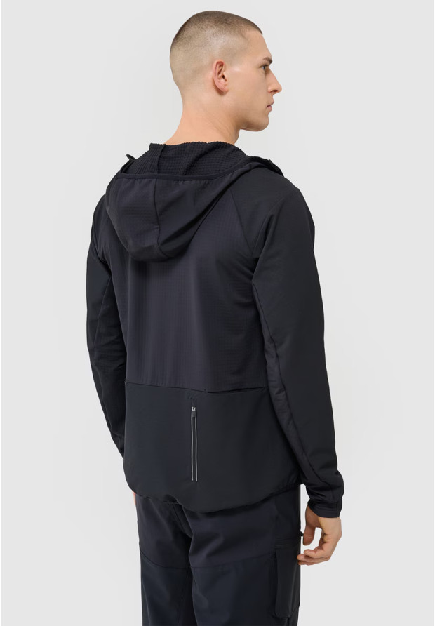 Bluza Męska Rowerowa 4F Szybkoschnąca Sportowa Czarna 4FWSS25TFSWM483