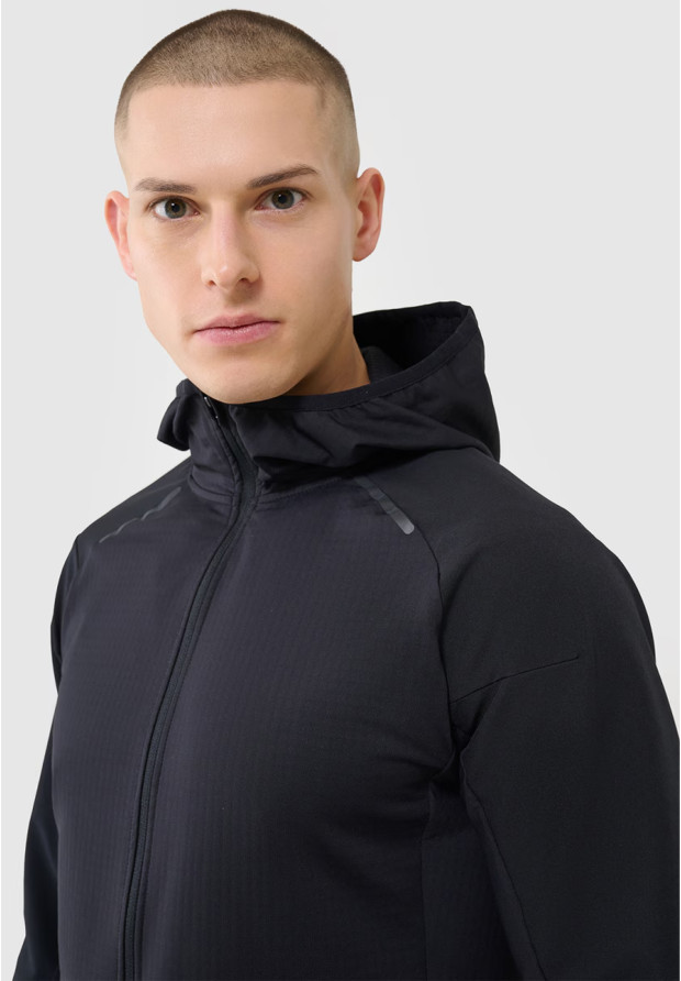 Bluza Męska Rowerowa 4F Szybkoschnąca Sportowa Czarna 4FWSS25TFSWM483