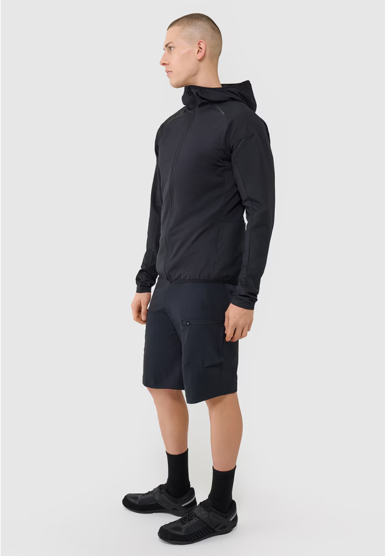 Bluza Męska Rowerowa 4F Szybkoschnąca Sportowa Czarna 4FWSS25TFSWM483