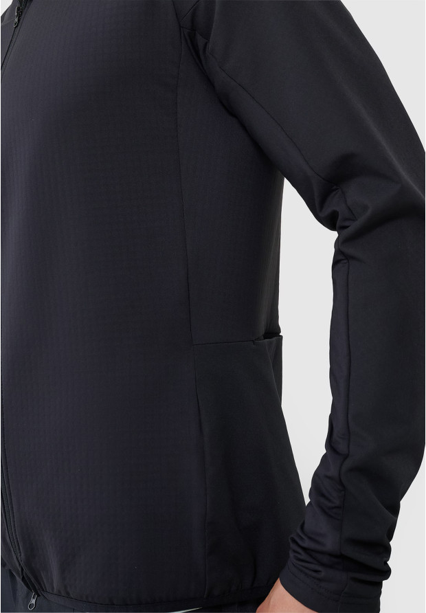 Bluza Męska Rowerowa 4F Szybkoschnąca Sportowa Czarna 4FWSS25TFSWM483