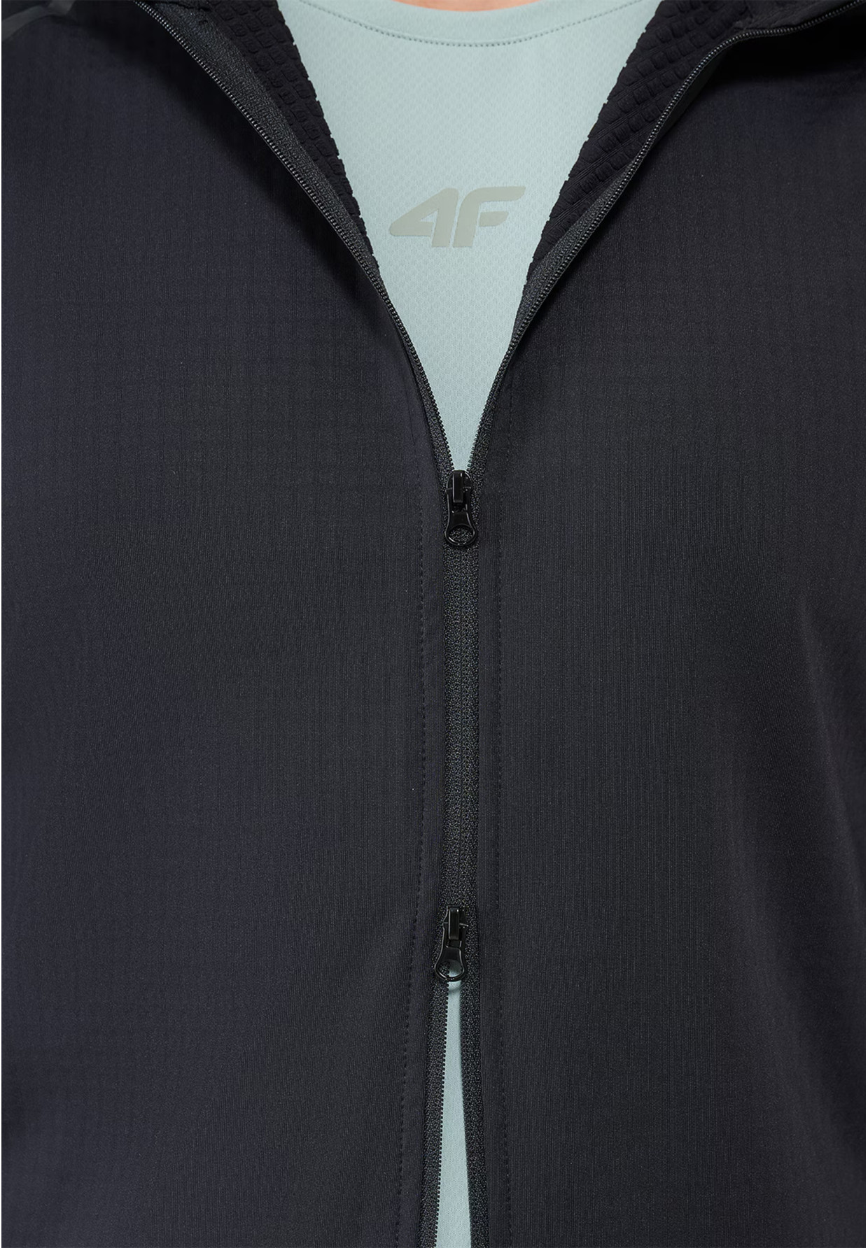 Bluza Męska Rowerowa 4F Szybkoschnąca Sportowa Czarna 4FWSS25TFSWM483