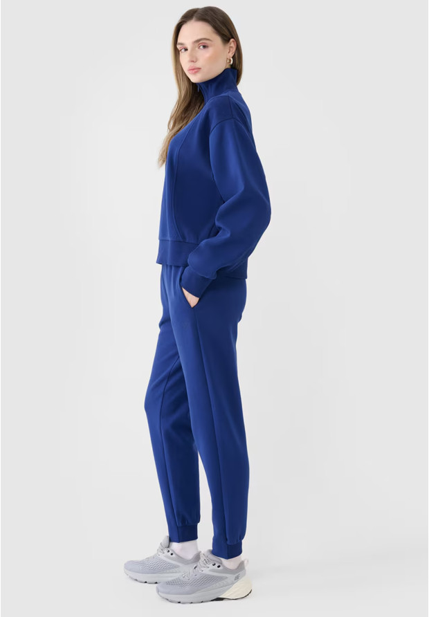 Spodnie Damskie 4F Joggery Dresowe Dresy Granatowe 4FWSS25TTROF0996