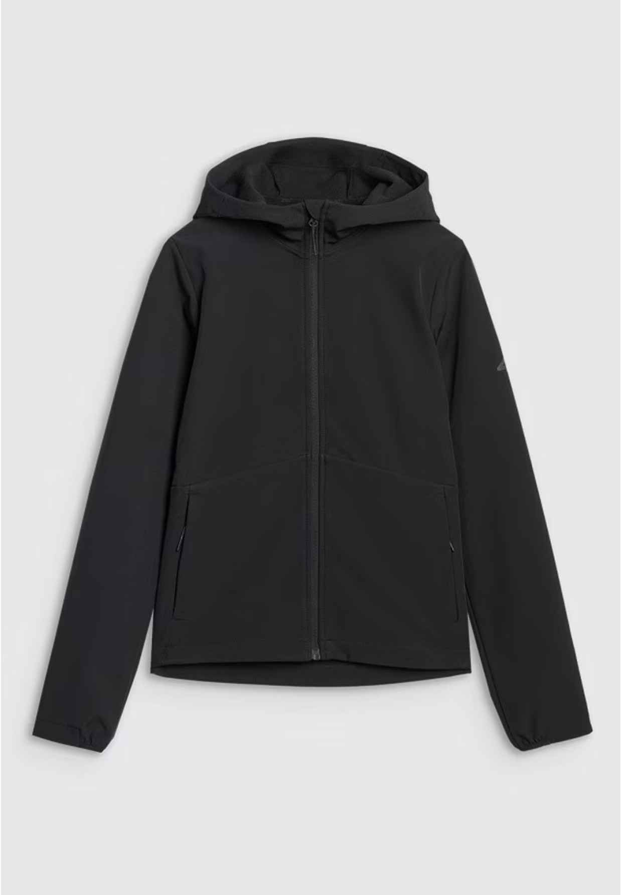 Kurtka Damska 4F Softshell Sportowa Z Kapturem Przejściowa Czarna 4FWAW25TSOFF359