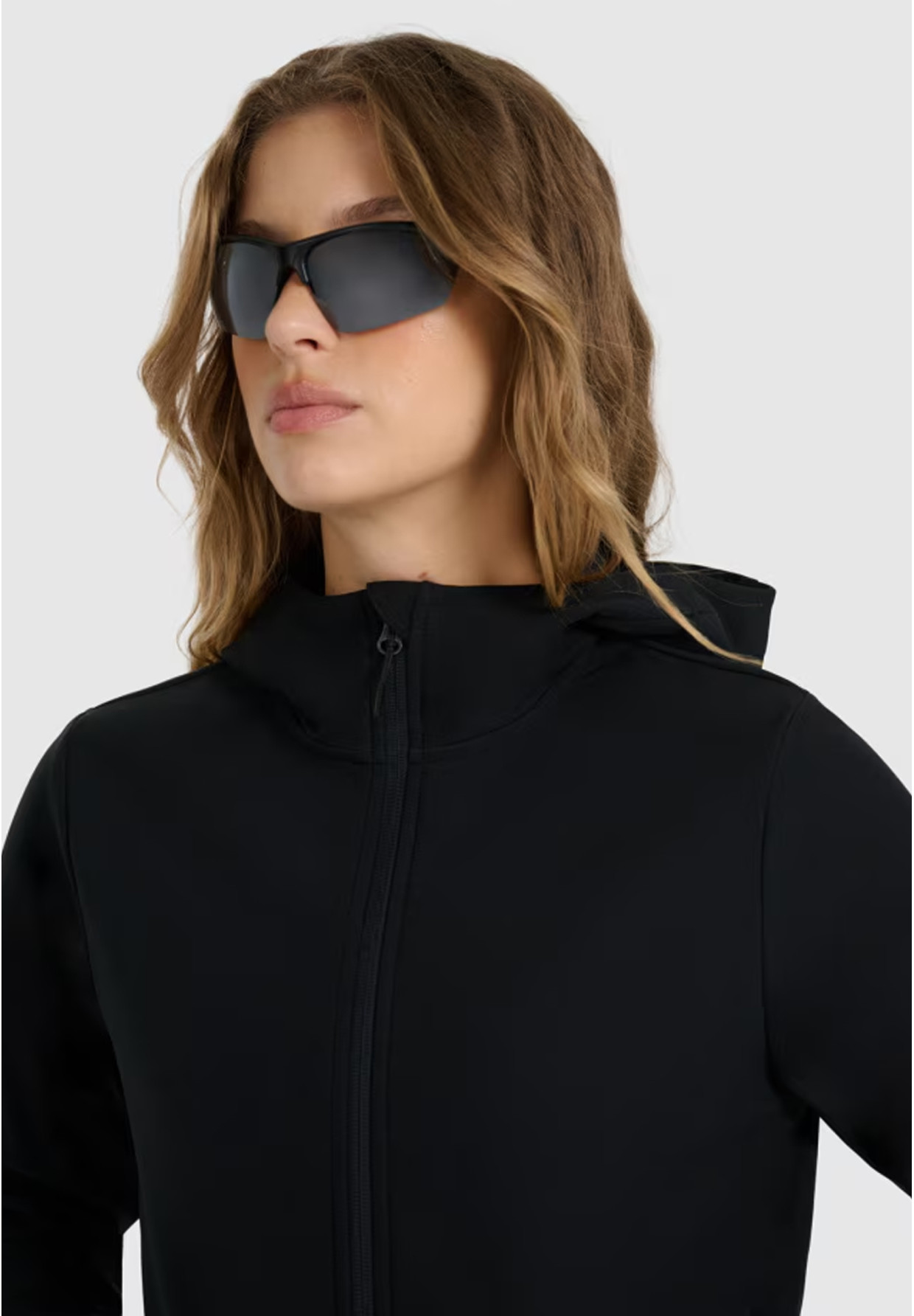 Kurtka Damska 4F Softshell Sportowa Z Kapturem Przejściowa Czarna 4FWAW25TSOFF359
