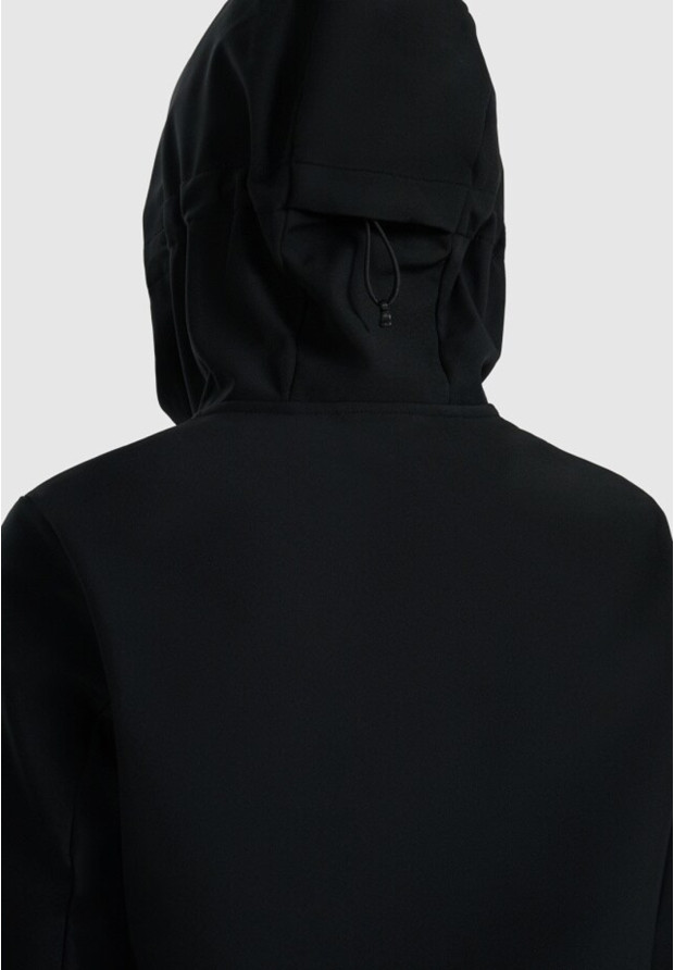 Kurtka Damska 4F Softshell Sportowa Z Kapturem Przejściowa Czarna 4FWAW25TSOFF359
