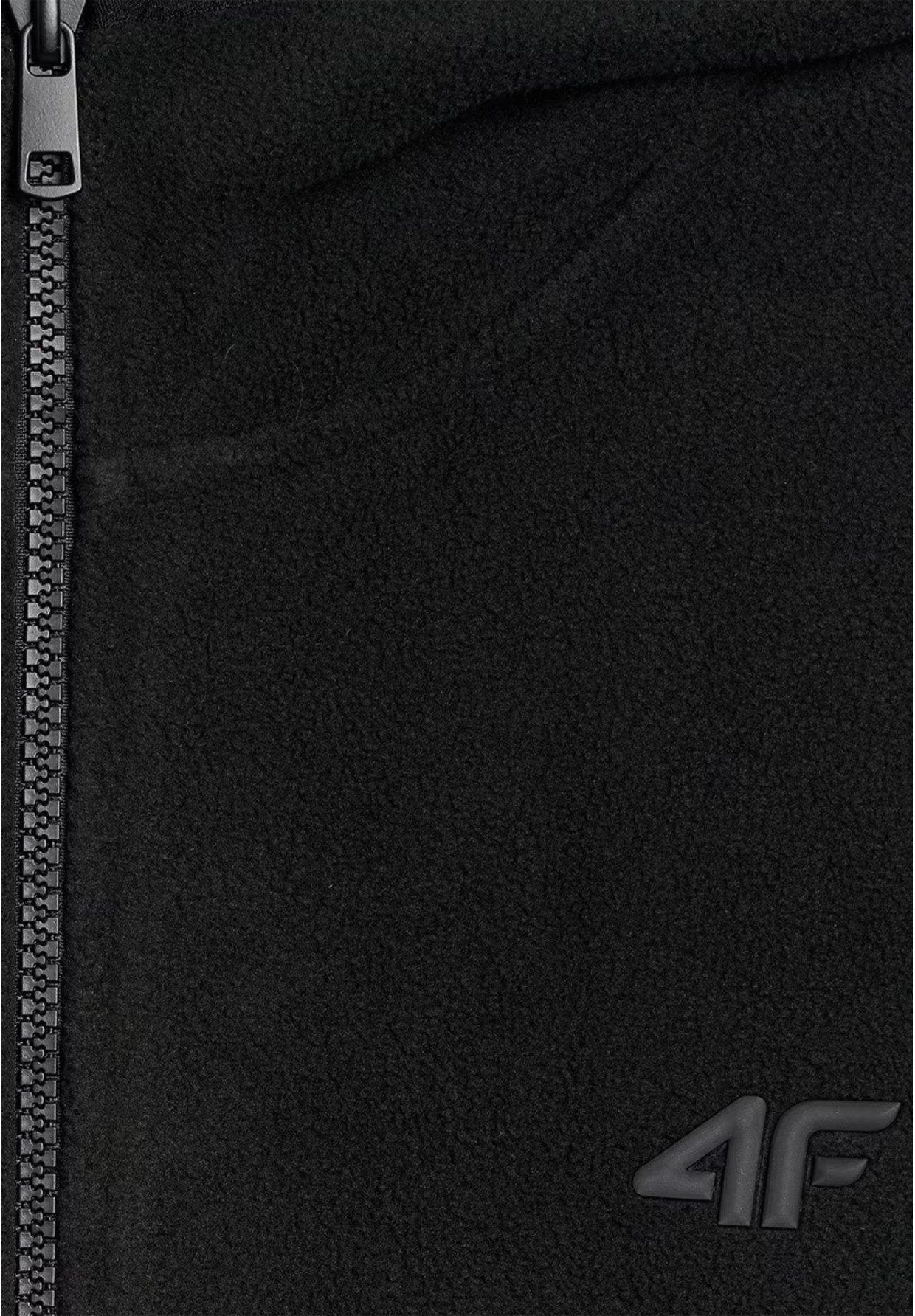 Polar Męski 4F Sportowy Rozpinany Regular Z Kapturem Bluza Czarna 4FWMM00TFLEM317