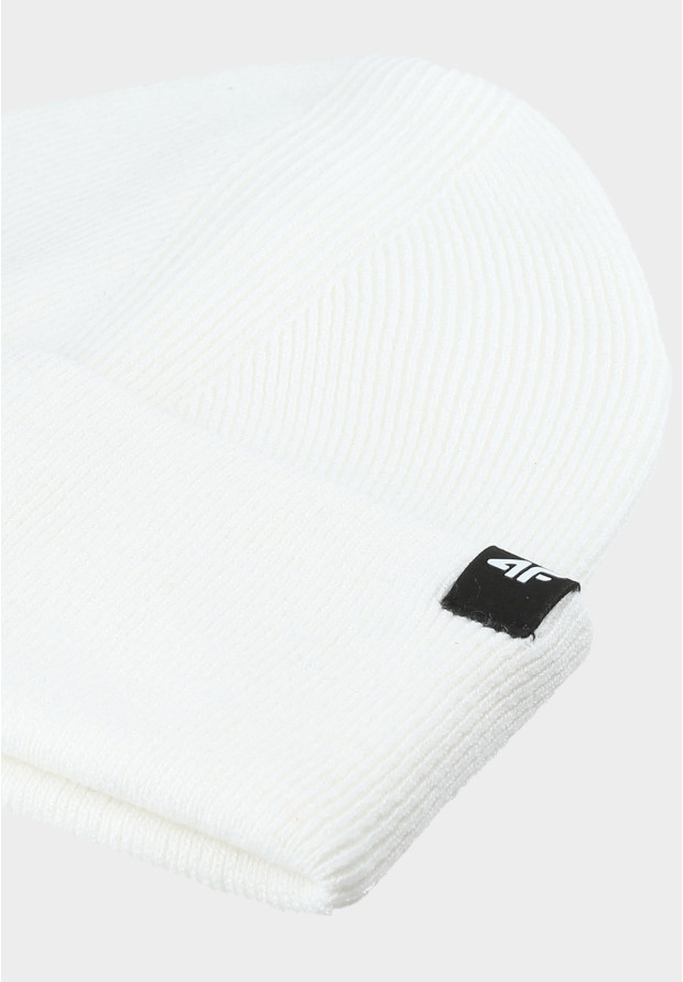 Czapka 4F Zimowa Beanie Uniseks Kremowa 4FWAW25ACAPU556