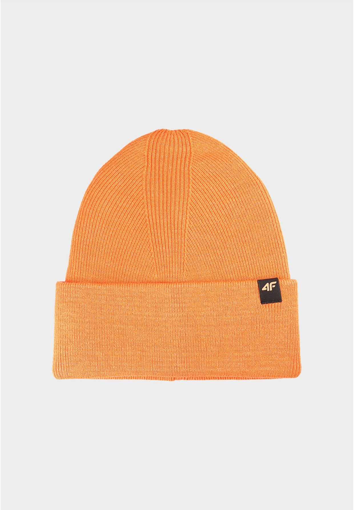 Czapka 4F Zimowa Beanie Uniseks Pomarańczowa 4FWAW25ACAPU556