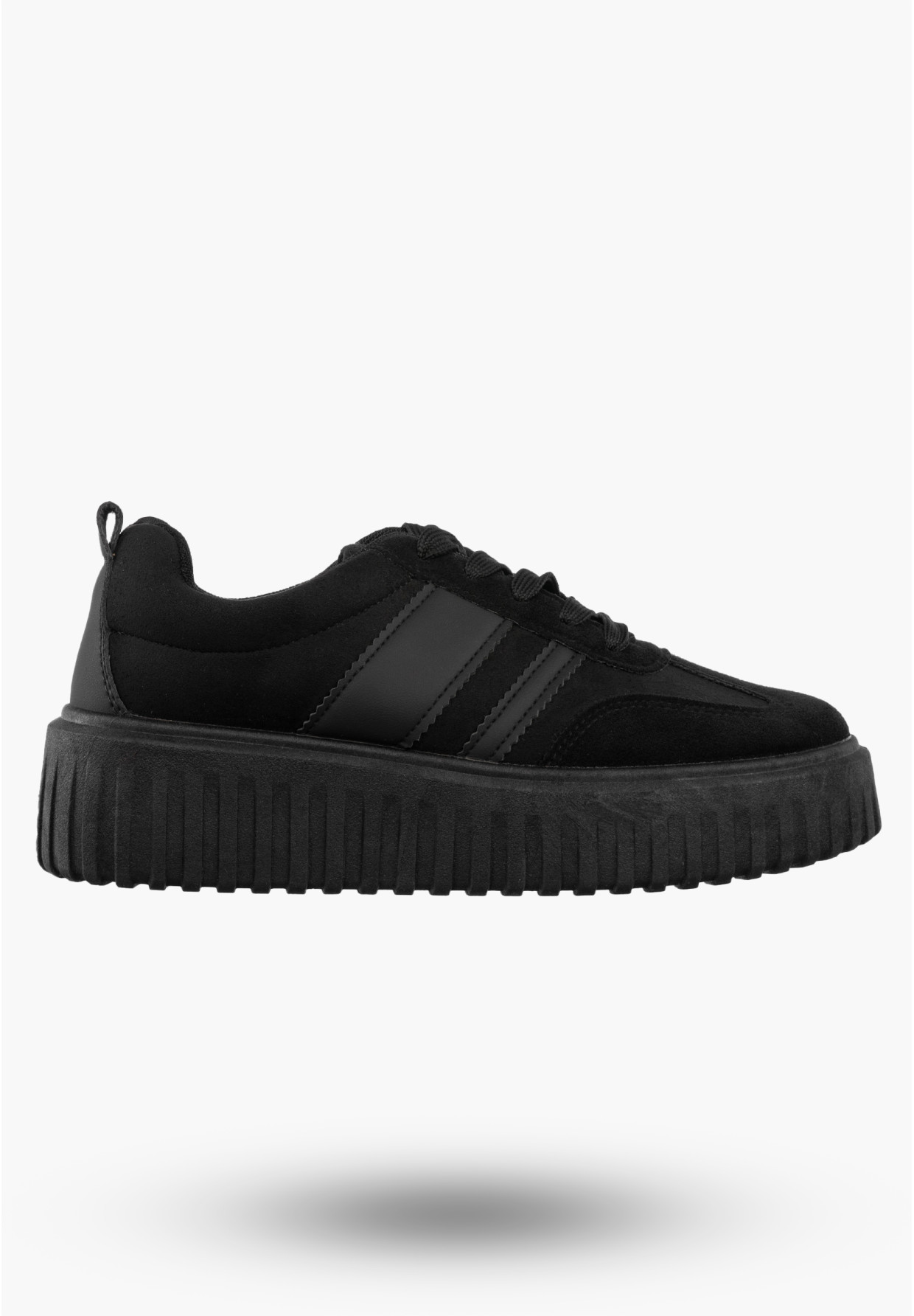 Sneakersy Damskie Buty Na Platformie Półbuty Sportowe Czarne Gelteo
