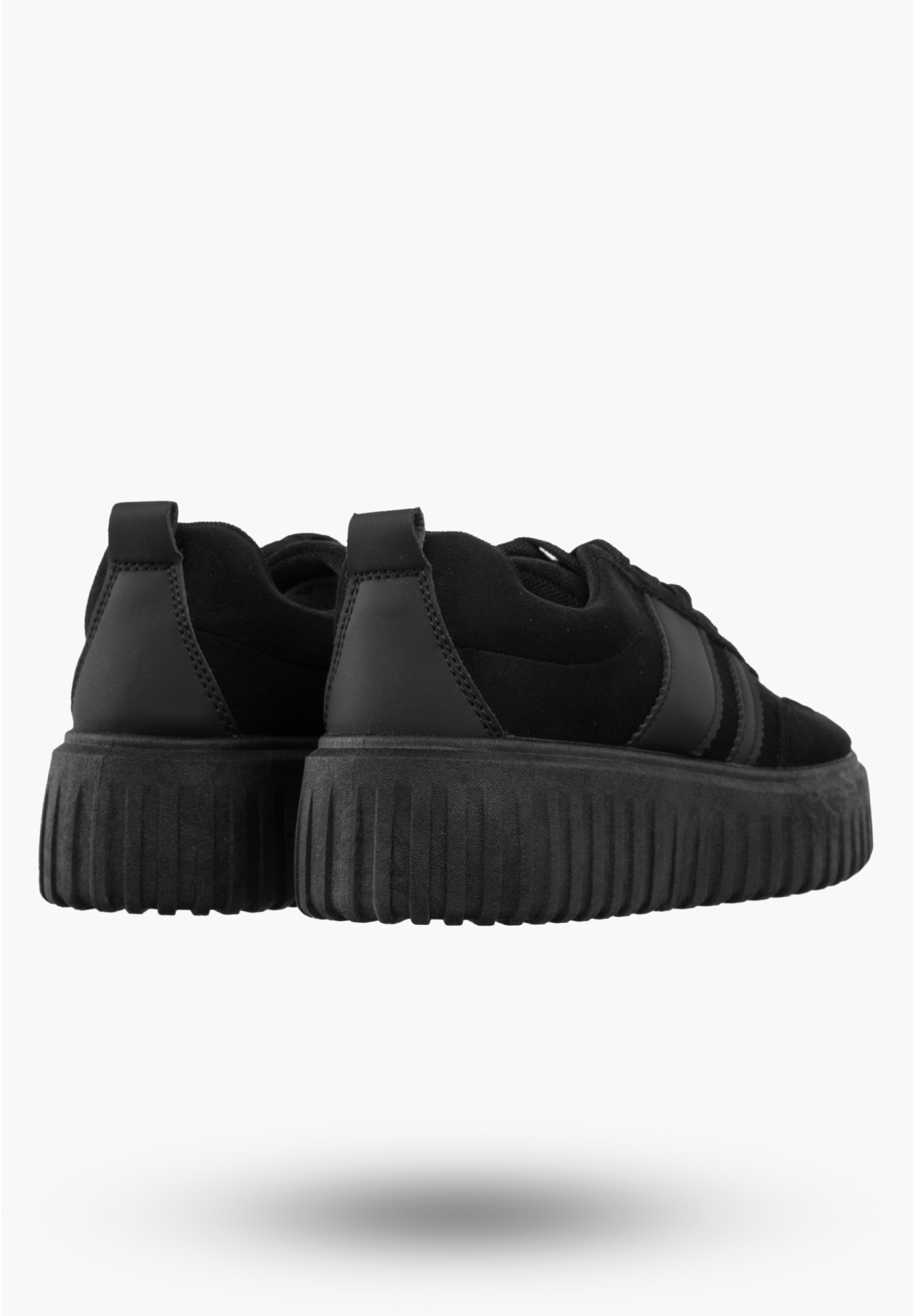 Sneakersy Damskie Buty Na Platformie Półbuty Sportowe Czarne Gelteo