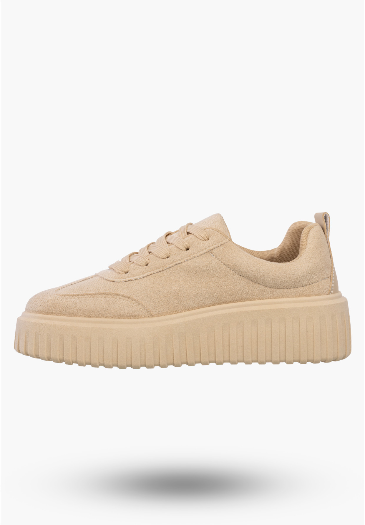 Sneakersy Damskie Buty Na Platformie Półbuty Sportowe Beżowe Gelteo