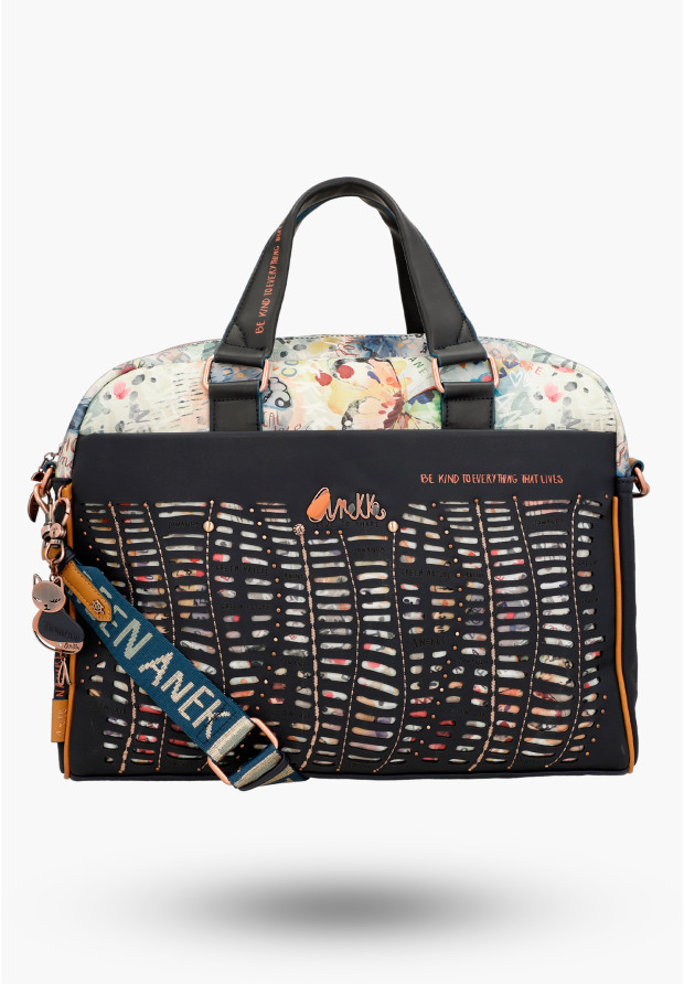 Teczka Damska ANEKKE Torba Biurowa Na Laptopa Granatowa 36772-200