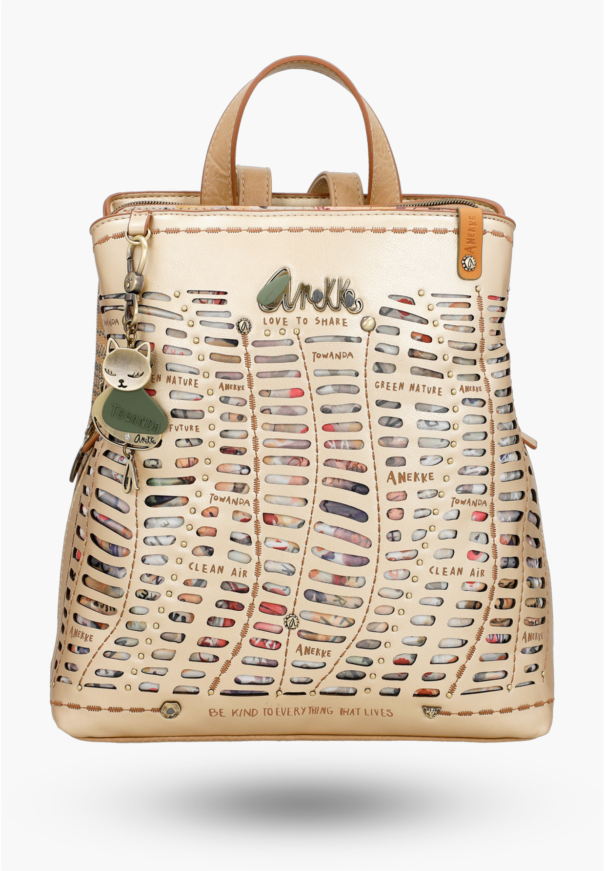 Plecak Damski ANEKKE Casual Elegancki Beżowy Amazonia 36785-227