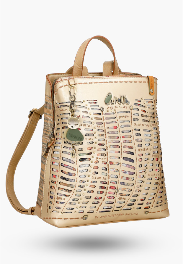 Plecak Damski ANEKKE Casual Elegancki Beżowy Amazonia 36785-227