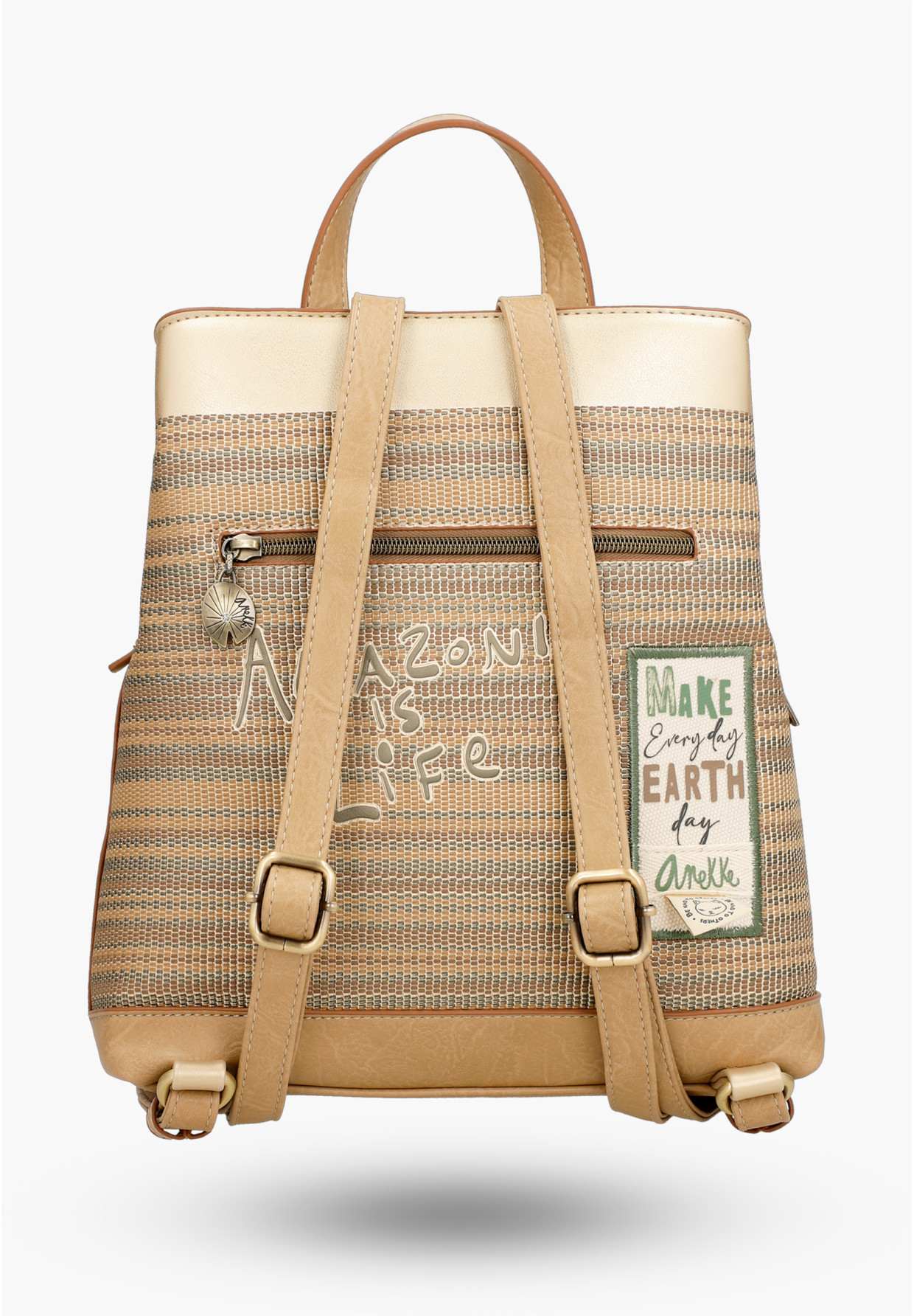 Plecak Damski ANEKKE Casual Elegancki Beżowy Amazonia 36785-227