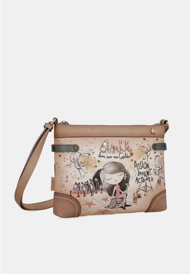 Torebka Damska ANEKKE Torba Na Ramię Crossbody Beżowa Hollywood 38703-701