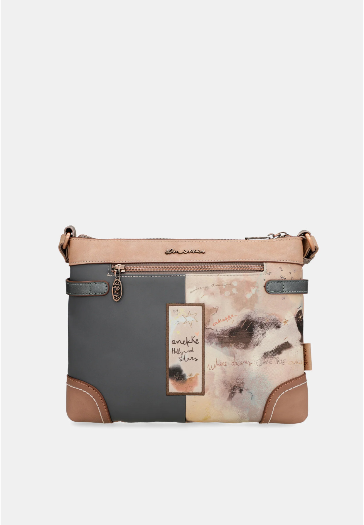 Torebka Damska ANEKKE Torba Na Ramię Crossbody Beżowa Hollywood 38703-701