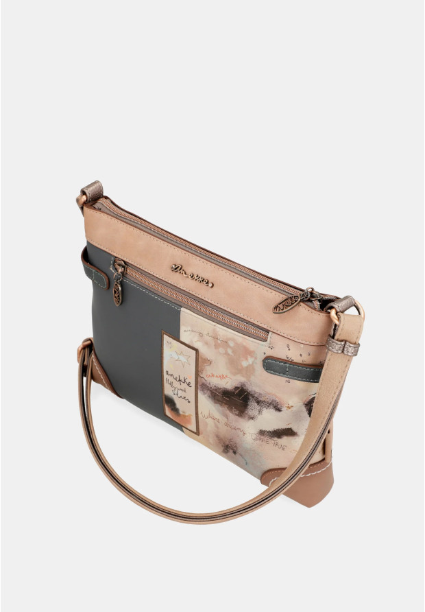 Torebka Damska ANEKKE Torba Na Ramię Crossbody Beżowa Hollywood 38703-701