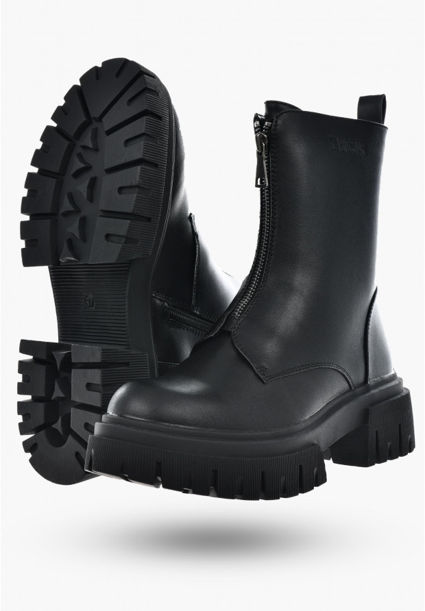 Botki Damskie Czarne BIG STAR MM274598