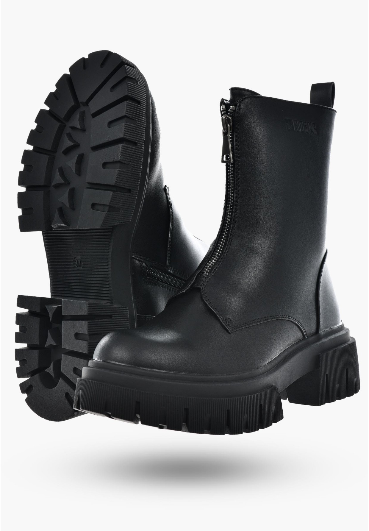 Botki Damskie Czarne BIG STAR MM274598
