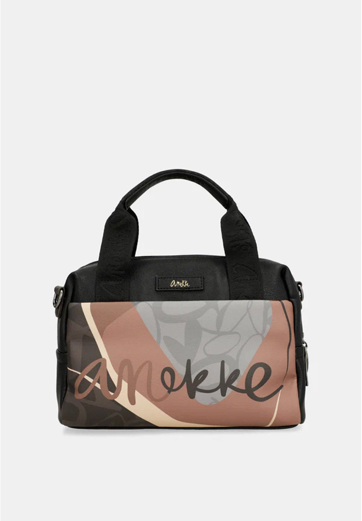 Torebka Damska ANEKKE Podręczna Torba Casual Czarna Heartbeat 39781-177