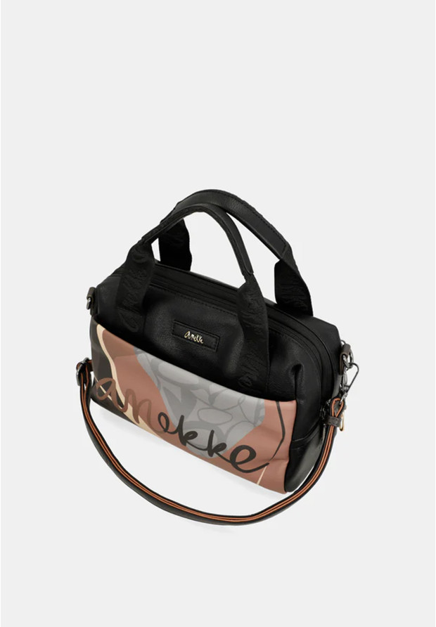 Torebka Damska ANEKKE Podręczna Torba Casual Czarna Heartbeat 39781-177