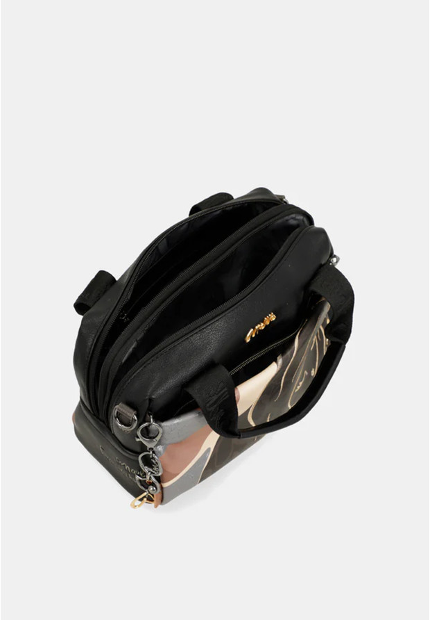 Torebka Damska ANEKKE Podręczna Torba Casual Czarna Heartbeat 39781-177