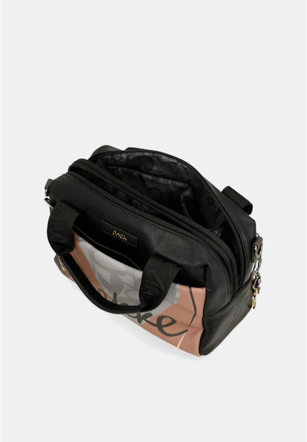 Torebka Damska ANEKKE Podręczna Torba Casual Czarna Heartbeat 39781-177