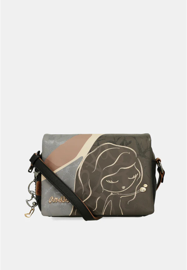 Torebka Damska ANEKKE Listonoszka Crossbody Brązowa Heartbeat 39783-469