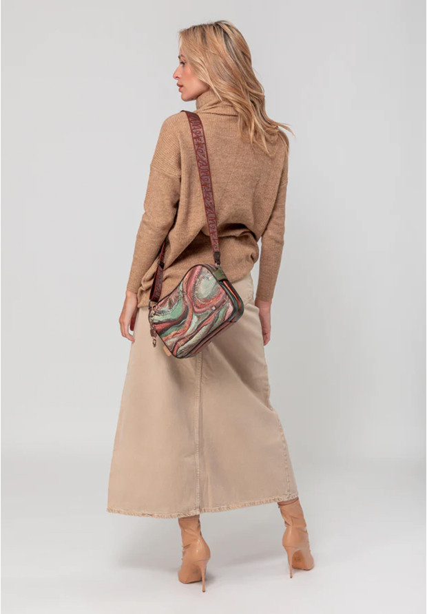 Torebka Damska ANEKKE Crossbody Pojemna Brązowa Core 39813-188