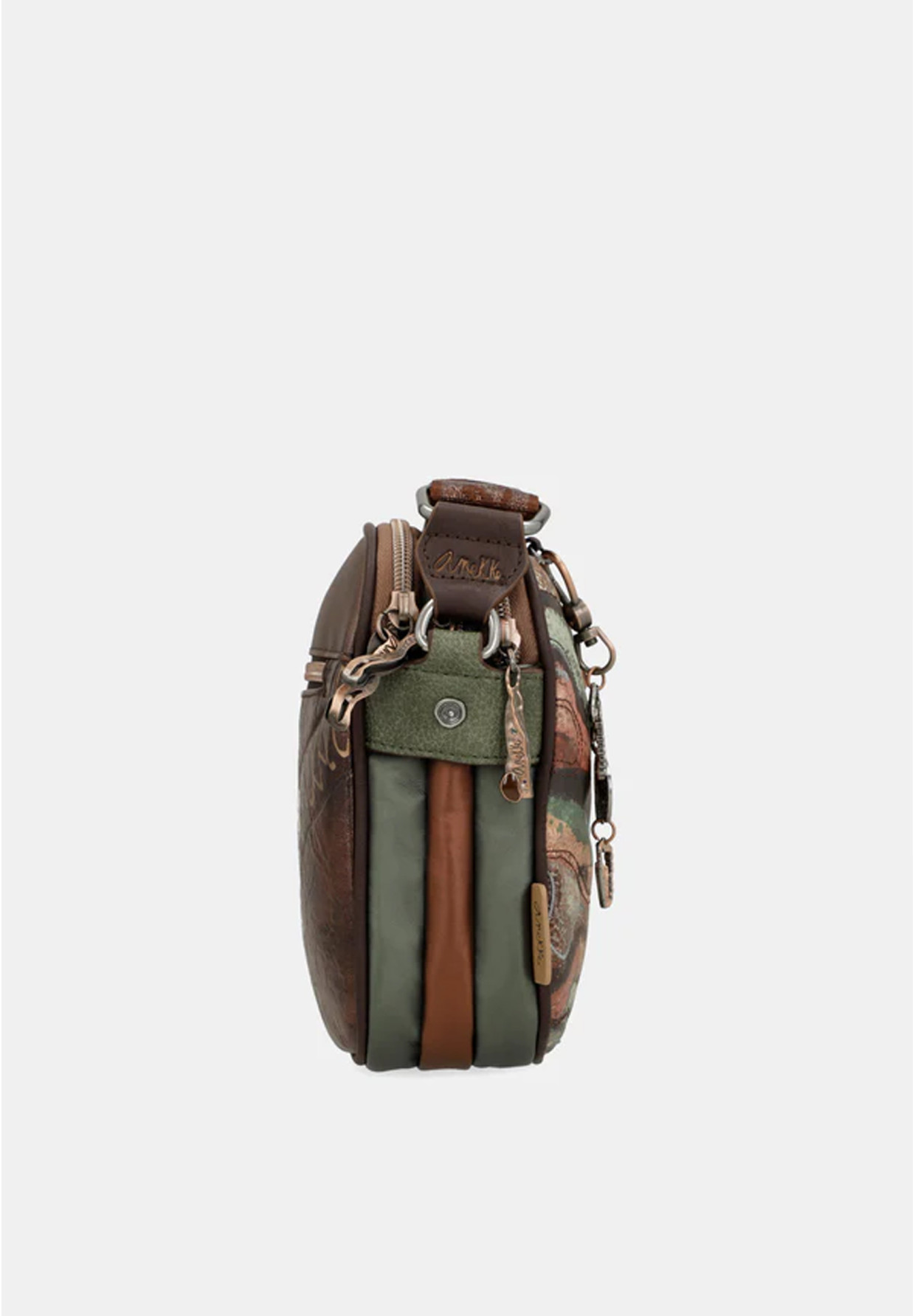 Torebka Damska ANEKKE Crossbody Pojemna Brązowa Core 39813-188