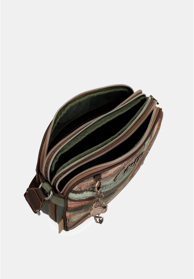Torebka Damska ANEKKE Crossbody Pojemna Brązowa Core 39813-188