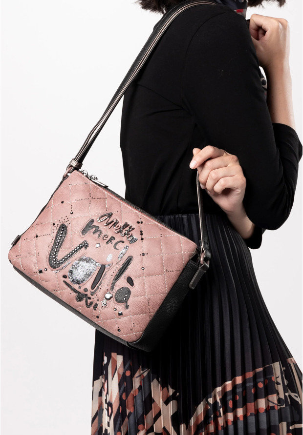 Torebka Damska ANEKKE Listonoszka Crossbody Z Kieszeniami Parisian 41813-184