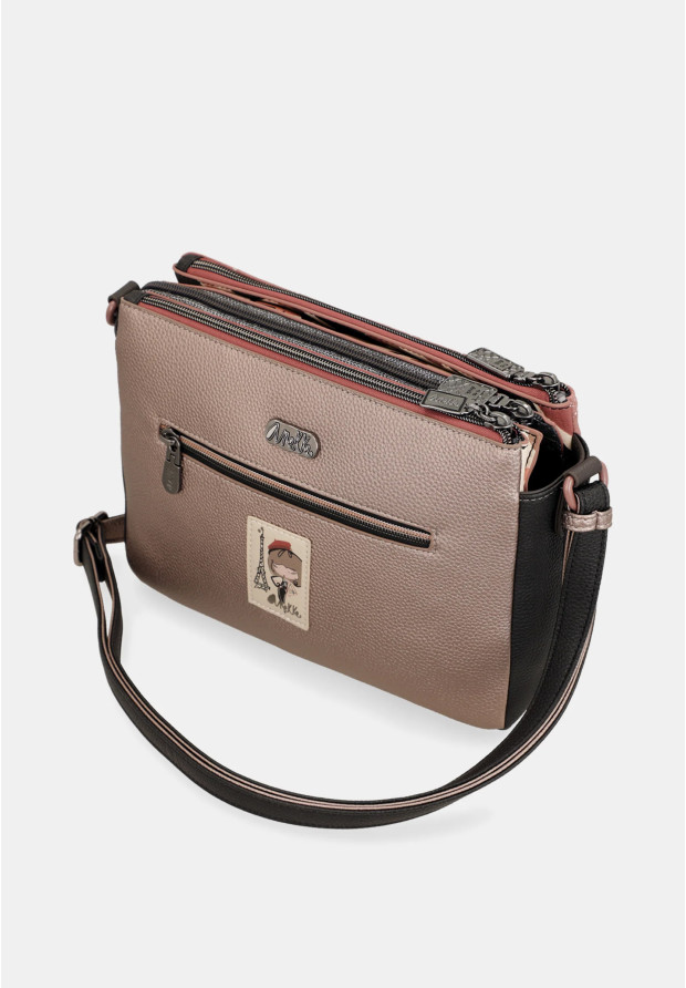 Torebka Damska ANEKKE Listonoszka Crossbody Z Kieszeniami Parisian 41813-184