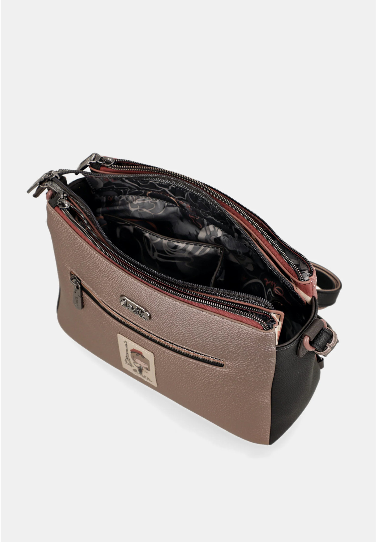 Torebka Damska ANEKKE Listonoszka Crossbody Z Kieszeniami Parisian 41813-184