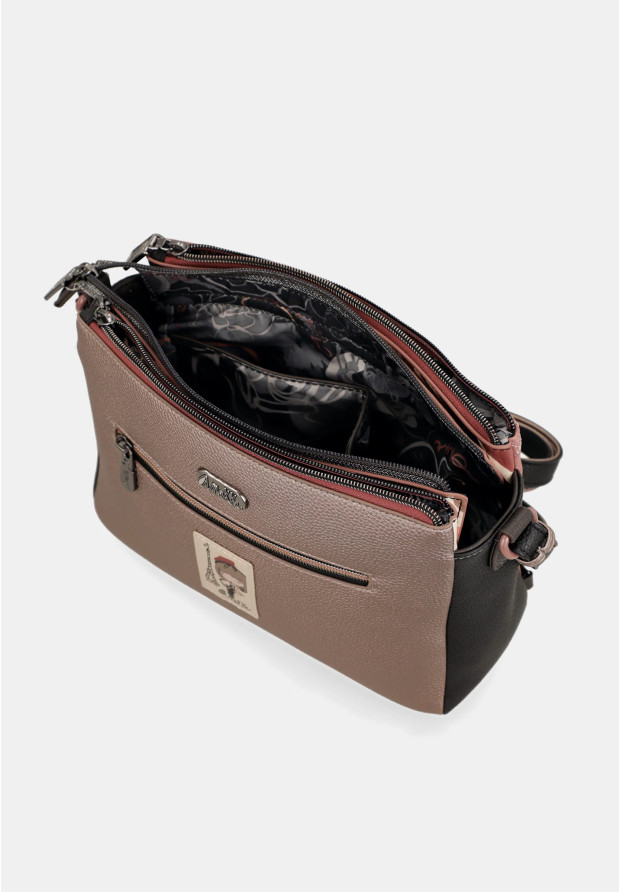 Torebka Damska ANEKKE Listonoszka Crossbody Z Kieszeniami Parisian 41813-184
