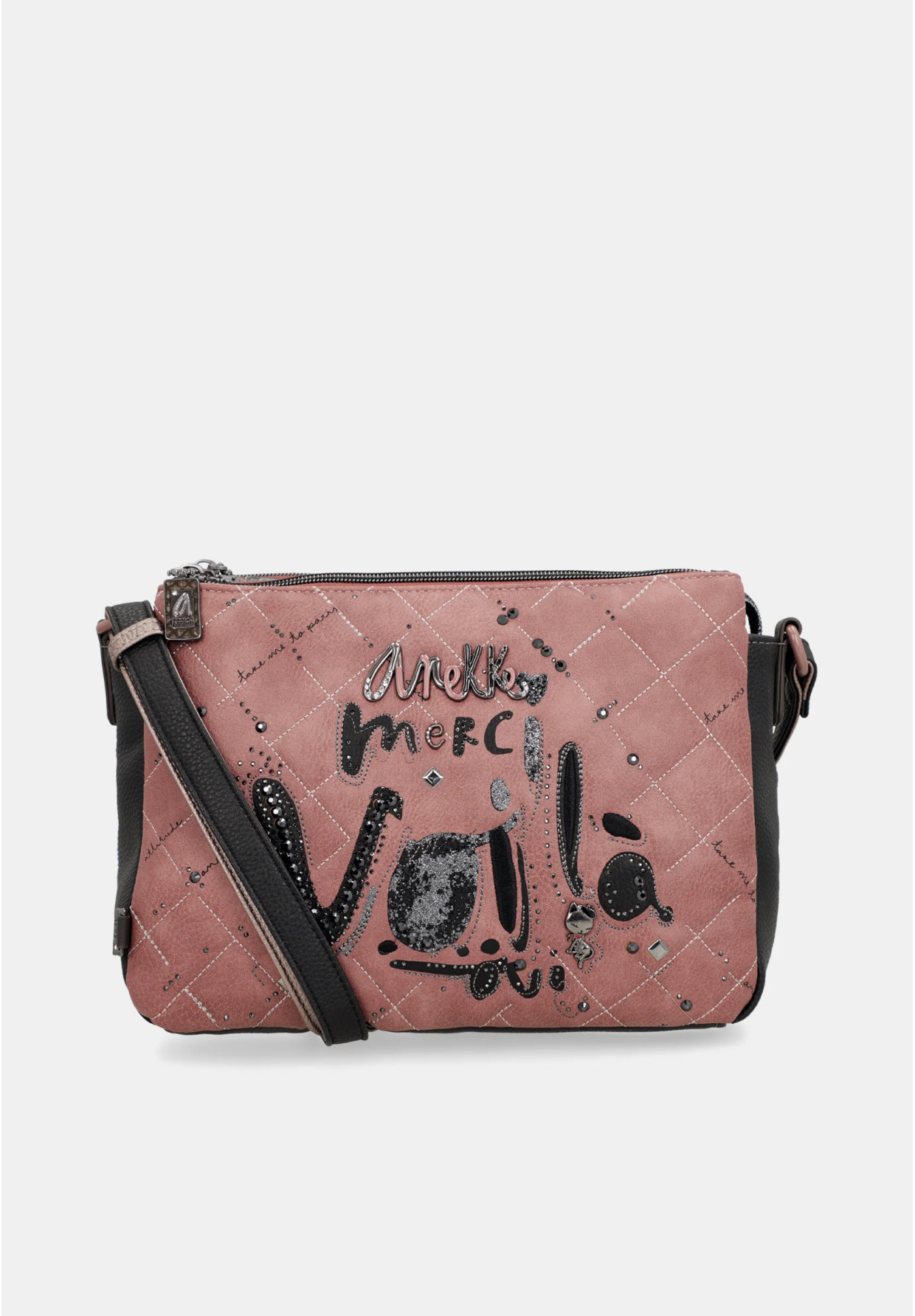 Torebka Damska ANEKKE Listonoszka Crossbody Z Kieszeniami Parisian 41813-184