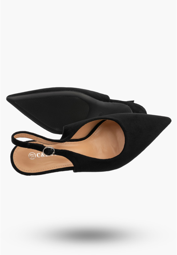Szpilki Damskie Klasyczne Eleganckie Buty Na Obcasie Czarne