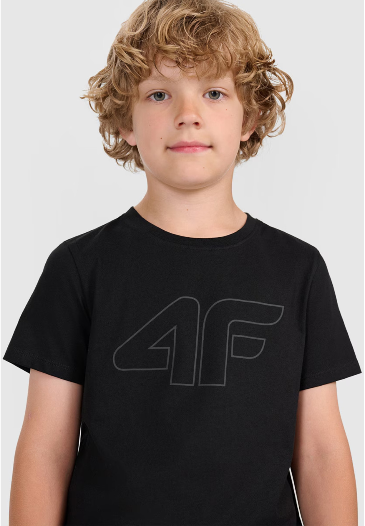 Koszulka Chłopięca 4F T-shirt Z Nadrukiem Czarny 4FJWMM00TTSHM2331