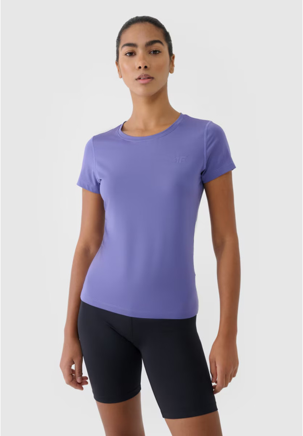 Damska koszulka sportowa 4F fioletowa