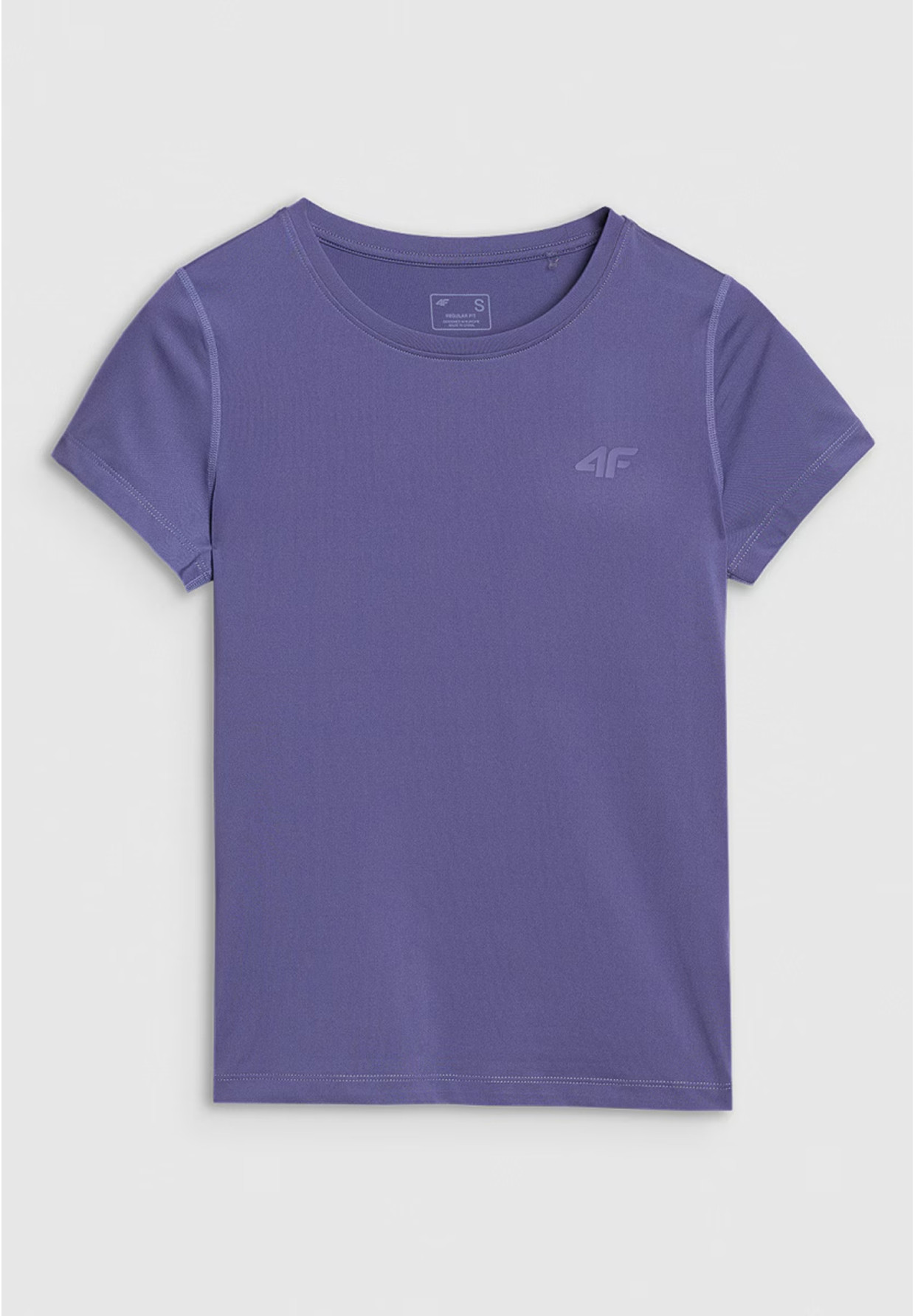 Koszulka Damska 4F Szybkoschnąca Sportowa T-shirt Fioletowa 4FRSS25TFTSF1235
