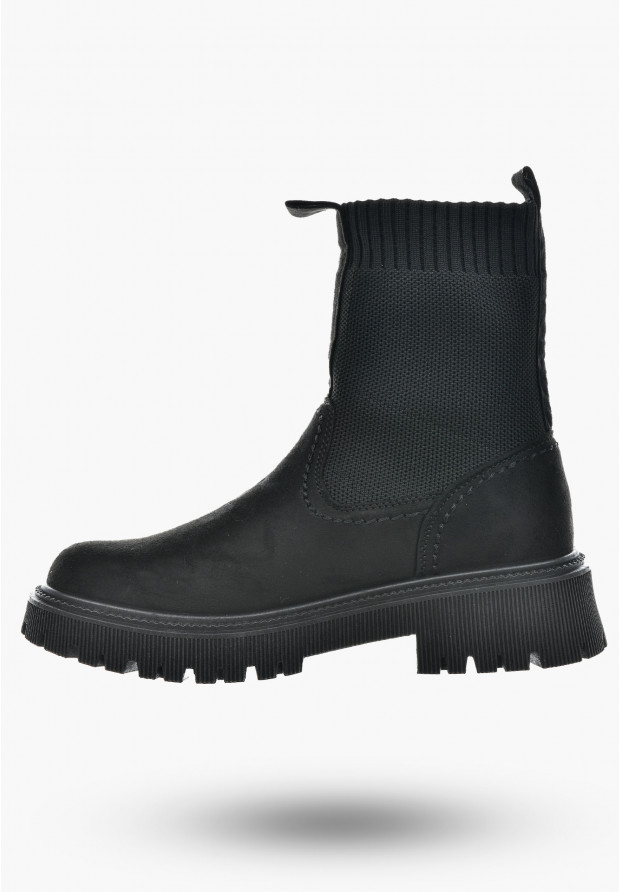 Botki Damskie Czarne BIG STAR MM274540